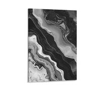 DHBANEIOK Black And White Abstract Art Print, Canvas Prints, Framed Wall Art for Bedroom & Living Room, Modern Home Decor Print for Special Occasions 24x36inch(60x90cm)