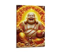 DHBANEIOK Buddha-Statue Wall Decor Poster Canvas Prints Picture Modern Canvas Wall Art Picture Wall Hanging for Office Gym Living Room Decor 20x30inch(50x75cm)