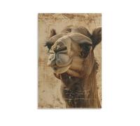 DHBANEIOK Camel Art - Oil Paintings Reproduction Modern Giclee Canvas Print Artwork Pictures on Canvas Wall Art for Home Office Decorations 16x24inch(40x60cm)