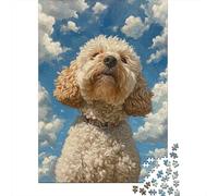DHBANEIOK Cockapoo 1000 Piece Puzzle Games Premium & Durable for Adults Fun Puzzles for Creativity And Mindfulness Challenging Jigsaw Puzzles for Adults And Family for Stress Relief 1000pcs (75x50cm)