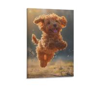 DHBANEIOK Cockapoo Art - Modern Giclee Canvas Prints Landscape Pictures Artwork Paintings on Canvas Wall Art for Home Office Decorations 16x24inch(40x60cm)