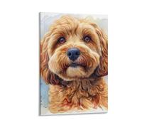 DHBANEIOK Cockapoo Art - The Canvas Prints of Reproduction Artwork Pictures on Canvas Wall Art for Home Office Decorations 16x24inch(40x60cm)