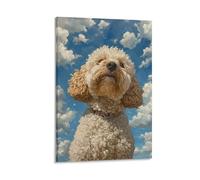 DHBANEIOK Cockapoo Canvas Wall Art Customised Personalised Photo on Canvas for Bedroom Room Picture Digitally Printed 16x24inch(40x60cm)