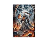 DHBANEIOK Death Reaper Fantasy_1_1 Wall Decor Poster Canvas Prints Picture Modern Canvas Wall Art Picture Wall Hanging for Bathroom Wall Decor 20x30inch(50x75cm)