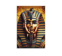 DHBANEIOK Egyptian Pharaoh Art - The Canvas Prints of Reproduction Artwork Pictures on Canvas Wall Art for Home Office Decorations 12x18inch(30x45cm)