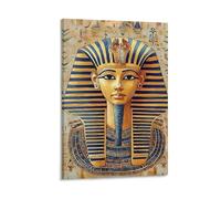 DHBANEIOK EgyptianPharaohMask Wall Decor Poster Giclee Canvas Prints Modern Wall Art Picture Wall Hanging for Bathroom Wall Decor 16x24inch(40x60cm)