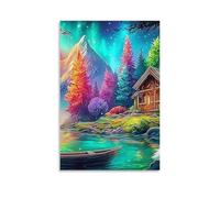 DHBANEIOK Fox in Snow Poster Artwork Canvas Prints Picture Modern Wall Art Picture Wall Hanging for Living Room Home Decorations 12x18inch(30x45cm)