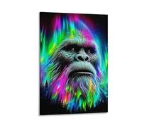 DHBANEIOK Gorilla Poster Artwork Giclee Canvas Prints Modern Canvas Wall Art Picture Wall Hanging for Home Decorations 12x18inch(30x45cm)