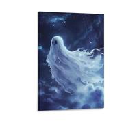 DHBANEIOK Halloween Ghosts And Monsters Art - Modern Giclee Canvas Prints Landscape Pictures Artwork Paintings on Canvas Wall Art for Home Office Decorations 08x12inch(20x30cm)