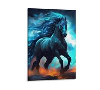 DHBANEIOK Horse Poster Artwork Giclee Canvas Prints Modern Wall Art Picture Wall Hanging for Home Decorations 16x24inch(40x60cm)