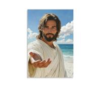 DHBANEIOK Jesus Art - Modern Giclee Canvas Prints Landscape Pictures Artwork Paintings on Canvas Wall Art for Home Office Decorations 08x12inch(20x30cm)