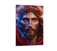 DHBANEIOK Jesus Christ_2 Poster Artwork Canvas Prints Picture Modern Wall Art Picture Wall Hanging for Dining Room Kitchen Home Office Decor 16x24inch(40x60cm)