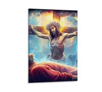 DHBANEIOK Jesus - Religion (18)_2 Poster Artwork Giclee Canvas Prints Modern Canvas Wall Art Picture Wall Hanging for Bedroom Living Room Decor 12x18inch(30x45cm)