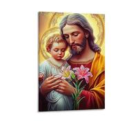 DHBANEIOK Jesus - Religion (66)_4 Poster Artwork Canvas Prints Picture Modern Canvas Wall Art Picture Wall Hanging for Bedroom Living Room Decor 24x36inch(60x90cm)