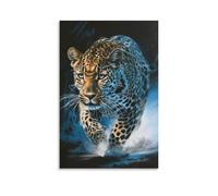 DHBANEIOK Leopard Wall Art Canvas Print Painting Wall Decor Set of Ornaments for Walls Bedroom Living Room 12x18inch(30x45cm)