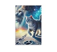 DHBANEIOK Lion Poster Artwork Canvas Prints Picture Modern Wall Art Picture Wall Hanging for Bathroom Wall Decor 16x24inch(40x60cm)