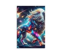 DHBANEIOK Lion Poster Artwork Giclee Canvas Prints Modern Canvas Wall Art Picture Wall Hanging for Bedroom Living Room Decor 20x30inch(50x75cm)