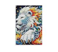 DHBANEIOK Lion Wall Decor Poster Giclee Canvas Prints Modern Wall Art Picture Wall Hanging for Home Decorations 16x24inch(40x60cm)