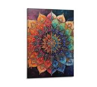 DHBANEIOK Mandala Art - Oil Paintings Reproduction Modern Giclee Canvas Print Artwork Pictures on Canvas Wall Art for Home Office Decorations 24x36inch(60x90cm)