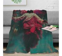 DHBANEIOK Mythical Jesus Theme Blanket Stylishbed Blanket 3D Printed Bedding Decorative Super Soft Warm Bed Blanket for Home Couch Bed Sofa Livingroom Office 50x60inch(127x152cm)