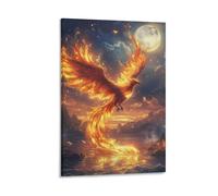 DHBANEIOK Phoenix Print, Canvas Wall Art, Pictures for Living Room And Bedroom, Prints for Special Occasions 24x36inch(60x90cm)