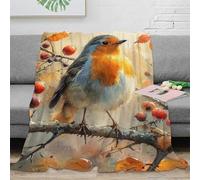 DHBANEIOK Robin Theme Blanket Stylishbed Blanket 3D Printed Bedding Decorative Soft Warm Microfiber For Living Room for Bed Couch Blanket Adult Kids 80x90inch(200x230cm)