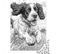 DHBANEIOK Springer Spaniel Jigsaw Puzzles For Adults - 1000 Piece Jigsaw Puzzle - Challenging, Great Gift For All Ages 300pcs (40x28cm)