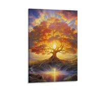 DHBANEIOK Tree of Life Poster Artwork Giclee Canvas Prints Modern Canvas Wall Art Picture Wall Hanging for Home Decorations 24x36inch(60x90cm)