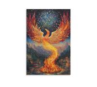 DHBANEIOK Wall Art Phoenix Paintingon Canvas Wall Decor Paintings Modern Artwork Pictures Paintings Home Decor for Home Office Decorations Wall Decor 16x24inch(40x60cm)