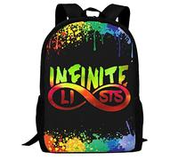 DHCUTE Casual Backpack Infinite_Eyes_Lists Large Capacity Schoolbag Shoulders Bag Daypack For Adults And Children, Black, One Size, Daypack Backpacks