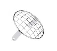 DHDYJSA Grill Guard Head Light Cover 7Inch Motorcycle Headlight Protector Guard Motorbike Light Lamp Mesh Metal Mount Cover Grill Mask(B)