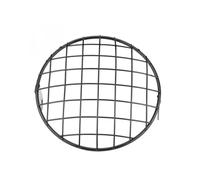 DHDYJSA Grill Guard Head Light Cover 7Inch Motorcycle Headlight Protector Guard Motorbike Light Lamp Mesh Metal Mount Cover Grill Mask(C)