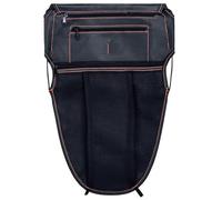 DHDYJSA Tail Bags Rear for Motorcycle Seat Bucket Sundries Bag Zipper PU Leather Tool Storage Rear Pouch Motorbike Parts Panniers Moto(L)