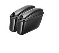 DHDYJSA Tail Bags Rear Hard Saddlebags Trunk Luggage W Light Brackets Bags for Shadow for Vulcan for Vstar for Cruiser Panniers Moto(22L)