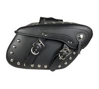 DHDYJSA Tail Bags Rear Pair Motorcycle Black Saddle Bag Rivet Large Capacity Luggage for Touring Universal SaddleBag Panniers Moto