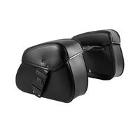 DHDYJSA Tail Bags Rear PU Leather Motorcycle Saddlebags Waterproof Motorbike Side Saddle Bags Password Lock Universal for Suzuki Panniers Moto