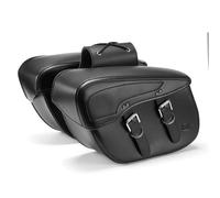 DHDYJSA Tail Bags Rear Synthetic Leather Motorcycle Saddlebag Saddle Bags Waterproof Side Comaptible with for Dyna for Softail for Touring Panniers Moto