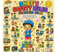 Dhee's Safety Rules Coloring Book: 30 Fun Coloring Pages About Road Safety, Fire Safety, Water Safety, Stranger Safety, and More for Kids Ages 4-8 (Dhee's Learning Adventures)