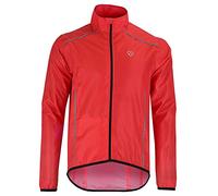 DHERA Wind Stopper Water Proof HIGH Visibility Breath ABLE Cycling & Running Reflective Outdoor Sports Jacket - Red