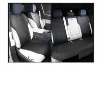 DHEWUFH Car Seat Covers For Xpeng G6 2022-2025 Four Seasons Breathable Back Cushion Durable Protective Pad Interior Accessories Car Seat Covers PU Van Seat Covers(Black 7 pces)