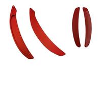 DHEWUFH for Mitsubishi for Eclipse for Cross for Outlander for PHEV Shifter Paddle Car Steering Wheel Shift Extender Sticker Shifter Paddles(Type A Red)