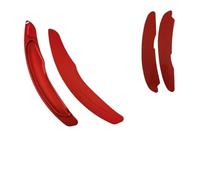 DHEWUFH for Mitsubishi for Eclipse for Cross for Outlander for PHEV Shifter Paddle Car Steering Wheel Shift Extender Sticker Shifter Paddles(Type B Red)
