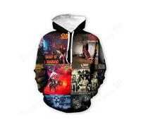 (DHF5J240613E, 3XL) Rock Band Ozzy Osbourne 3d Print Hoodie Men Women Fashion Outdoors Hoodies Boy Coat Women Sweats Men Clothes Rapper Tracksuit