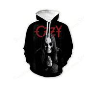 (DHF5J240613J, XL) Rock Band Ozzy Osbourne 3d Print Hoodie Men Women Fashion Outdoors Hoodies Boy Coat Women Sweats Men Clothes Rapper Tracksuit