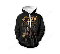 (DHF5J240613M, L) Rock Band Ozzy Osbourne 3d Print Hoodie Men Women Fashion Outdoors Hoodies Boy Coat Women Sweats Men Clothes Rapper Tracksuit