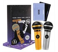 DHFUCNKO Sing It Wrong Card Game - Lyric Misheard Party Game, 2-12 Players - Fun Card Game for Off-Key Singers with 250 Lyrics (125 Cards) for Lively Game Nights, Family Fun & Karaoke Laughs