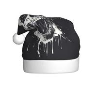 DHGJHGN Horror Ghost Skull Print Christmas Hat,Xmas Party Decoration And Accessories,New Year Festive Headwear