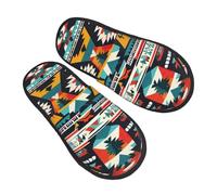 DHGJHGN Native American Pattern Print Slippers For Women And Men,Warm Comfortable For Home And Travel