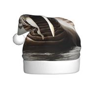 DHGJHGN Walrus In The Sea Print Christmas Hat,Xmas Party Decoration And Accessories,New Year Festive Headwear