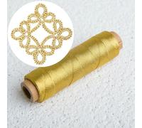 DHGLX 200m Colorful Shiny Metal Thread Cross Stitch Sewing Woven Embroidery Crochet Bead String for DIY Handmade Craft Knitting Yarn